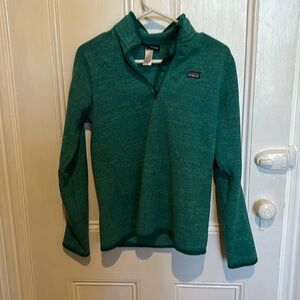 LIKE NEW Patagonia Teal Blue Green Quarter 1/4 zip women’s medium
